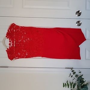 Showpo Size 10 Red Mini Dress